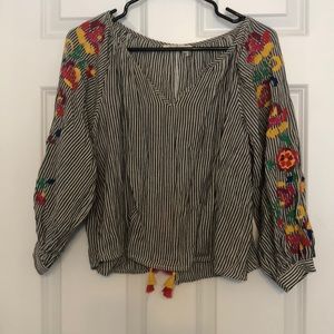 Anthropologie Floreat Small Petite SP Boho Top